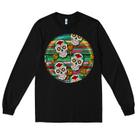 Black hispanic heritage month round earrings 4 Long Sleeve Tee - BundleAndBundleShop
