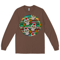 Chestnut hispanic heritage month round earrings 4 Long Sleeve Tee - BundleAndBundleShop