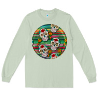 Matcha hispanic heritage month round earrings 4 Long Sleeve Tee - BundleAndBundleShop