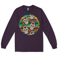 Plum hispanic heritage month round earrings 4 Long Sleeve Tee - BundleAndBundleShop