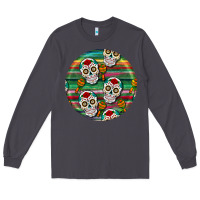 Smoke hispanic heritage month round earrings 4 Long Sleeve Tee - BundleAndBundleShop