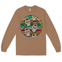 Toasted Coconut hispanic heritage month round earrings 4 Long Sleeve Tee - BundleAndBundleShop