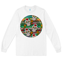 White hispanic heritage month round earrings 4 Long Sleeve Tee - BundleAndBundleShop