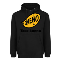 Black Resto Taco Bueno Heavyweight Hoodie - artisFamous