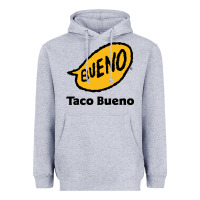 Heather Grey Resto Taco Bueno Heavyweight Hoodie - artisFamous