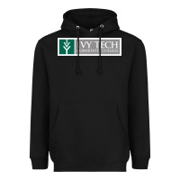 Black Ivy Tech Community College of Indiana Heavyweight Hoodie - artisFamous