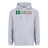 Heather Grey Ivy Tech Community College of Indiana Heavyweight Hoodie - artisFamous