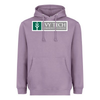 Lavender Ivy Tech Community College of Indiana Heavyweight Hoodie - artisFamous