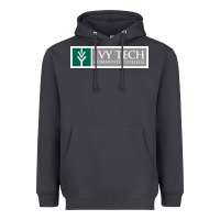 Smoke Ivy Tech Community College of Indiana Heavyweight Hoodie - artisFamous