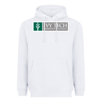 White Ivy Tech Community College of Indiana Heavyweight Hoodie - artisFamous