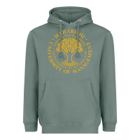 Sage Maharishi International College Heavyweight Hoodie - artisFamous