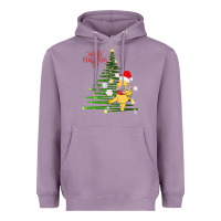 Lavender Winnie The Pooh- Merry christmas Heavyweight Hoodie - artisFamous
