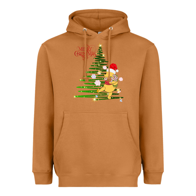 Winnie The Pooh- Merry Christmas Heavyweight Hoodie by artisFamous | Teevron