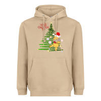 Mushroom Winnie The Pooh- Merry christmas Heavyweight Hoodie - artisFamous