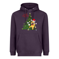 Plum Winnie The Pooh- Merry christmas Heavyweight Hoodie - artisFamous