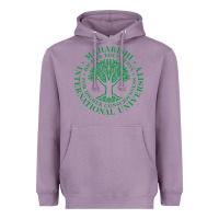 Lavender Maharishi International College Heavyweight Hoodie - artisFamous