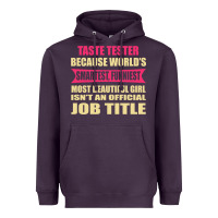 Plum taste tester funniest isn't a jobtitle Heavyweight Hoodie - artisFamous
