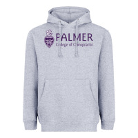 Heather Grey Palmer College of Chiropractic Heavyweight Hoodie - artisFamous