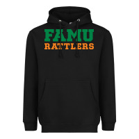 Black Famu Rattlers Heavyweight Hoodie - artisFamous