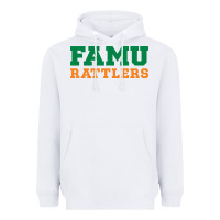 White Famu Rattlers Heavyweight Hoodie - artisFamous
