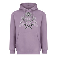 Lavender guns & roses 7 Heavyweight Hoodie - artisFamous
