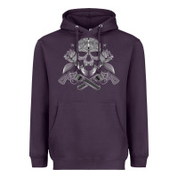 Plum guns & roses 7 Heavyweight Hoodie - artisFamous