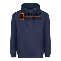 Navy biggby coffee Heavyweight Hoodie - artisFamous