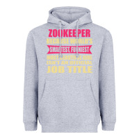 Heather Grey zookeeper funniest isn't a jobtitle Heavyweight Hoodie - artisFamous