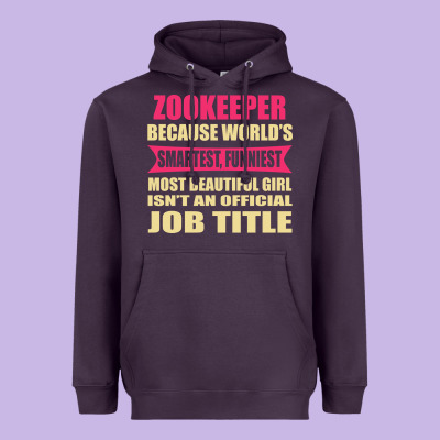 Zookeeper Funniest Isn't A Jobtitle Heavyweight Hoodie Designed By Artisfamous