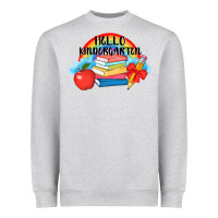 Heather Grey back to school hello kindergarten 3200x2400 Heavyweight Sweatshirt - AdoDesignShop