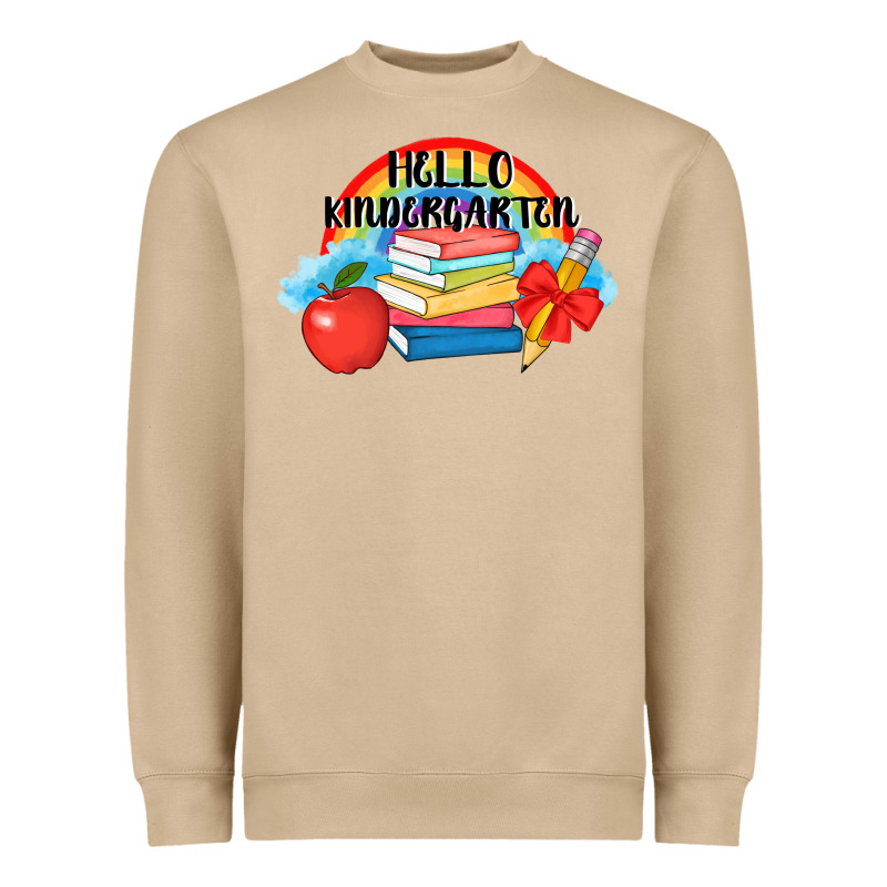 Back To School Hello Kindergarten 3200x2400 Heavyweight Sweatshirt by AdoDesignShop | Teevron