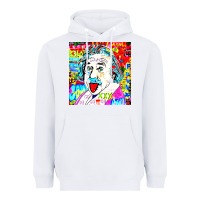 White POP ART RETRO Heavyweight Hoodie - artisFamous