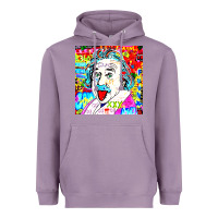 Lavender POP ART RETRO Heavyweight Hoodie - artisFamous