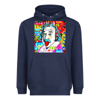 Navy POP ART RETRO Heavyweight Hoodie - artisFamous