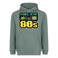 Sage BACK TO THE 80S Heavyweight Hoodie - artisFamous