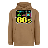 Toasted Coconut BACK TO THE 80S Heavyweight Hoodie - artisFamous
