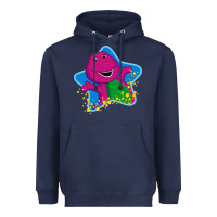 Navy barney 5 Heavyweight Hoodie - artisFamous