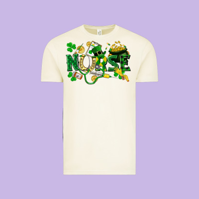 Nurse St Patrick Vintage Tee Designed By Fadigitalartstudio