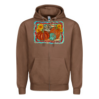 Chestnut pumpkin sunflower Zipper Hoodie - AdoDesignShop