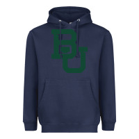 Navy baylor athletics Heavyweight Hoodie - artisFamous
