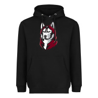 Black bloomsburg huskies Heavyweight Hoodie - artisFamous