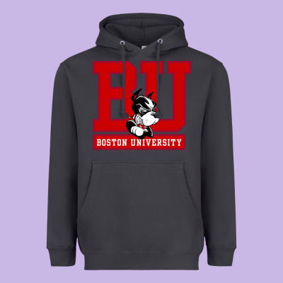 Boston University Terriers Heavyweight Hoodie Designed By Artisfamous