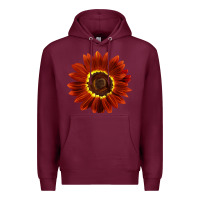 Burgundy Rouge Royale Sunflower Premium Hoodie - LillyAllenDesigns