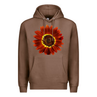 Chestnut Rouge Royale Sunflower Premium Hoodie - LillyAllenDesigns