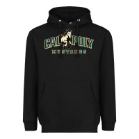 Black cal poly mustangs Heavyweight Hoodie - artisFamous