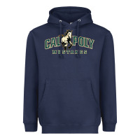 Navy cal poly mustangs Heavyweight Hoodie - artisFamous