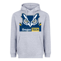 Heather Grey Oregon Tech Gift Heavyweight Hoodie - artisFamous