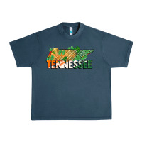 Midnight Navy tennessee map st patrick's day Urban Heavy Tee - FaDigitalArtStudio