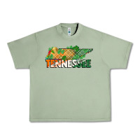 Oil Green tennessee map st patrick's day Urban Heavy Tee - FaDigitalArtStudio