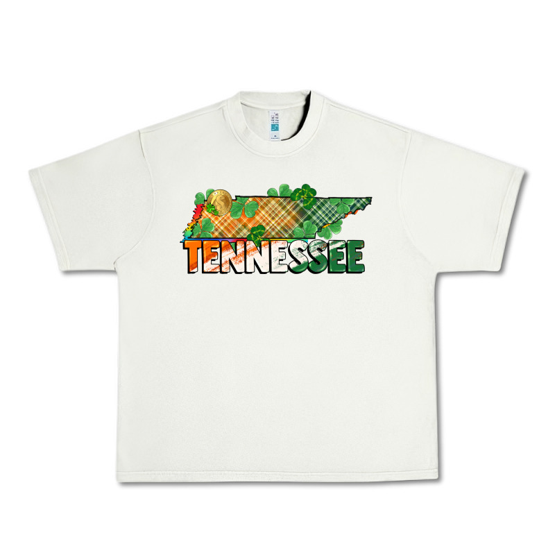 Tennessee Map St Patrick's Day Urban Heavy Tee by FaDigitalArtStudio | Teevron